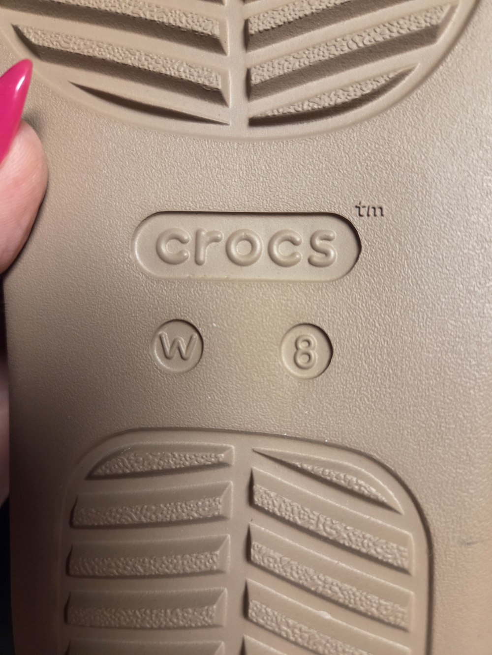 CROCS Rose Gold Jeweled Sandals - Picture 3 of 3